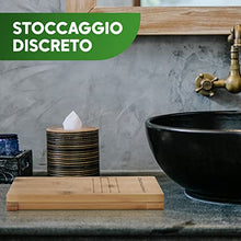 Sgabello Fisiologico di Toilette di bambù - Sgabello da bagno in legno - Poggiapiedi pieghevole e di design - Trattamento naturale di stitichezza Consigliato da Medici