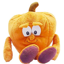 XSDF - Peluche a forma di frutta e verdura, 25 cm, per decorare la casa, con fragole, broccoli, anguria, bambole, regali per bambini (25 cm, zucca) (25 cm, carota)