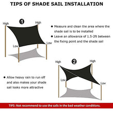 XISENOCI Patio Shack Sun Shade Sail Rechteck, 98% UV-Block, mit Seilen, Sun Shade Sail Hardware Kit, Gelb, 4X6M