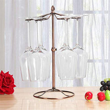 Wine Rack, Wine Rack metallo registrabile supporto di vetro di vino il basamento di vetro di vino rack Organizzatore 6 agganciano Freestanding tavolo Calici Rack Hanger Air Drying System Visualizzazio
