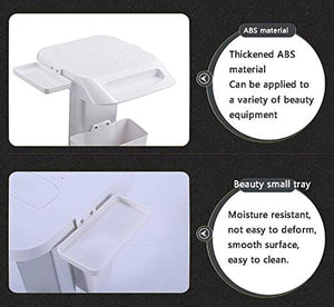 DHR- Carrello pratico- Carrello medico resistente con le ruote, carrello bianco di rotolamento for la STAZIONE TERMALE dei capelli del salone di bellezza, tabella dello strumento di bellezza Bagagli s