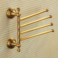GJJSZ Portasciugamani Girevole in Stile Europeo Portasciugamani Antico per attività Portasciugamani Multi-Shot Accessori per Il Bagno Mensola per Bagno