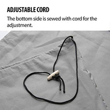HONCENMAX Copertura della Sedia Dondolo - Rattan da Giardino Wicker Coperture Mobili Impermeabili per Sedie Sospese - Antipolvere Protettiva Copertina - Tessuto Oxford con Fodera in PVC