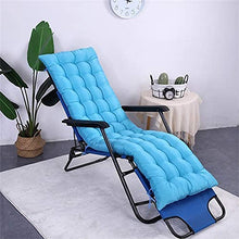 eewopjkj Cuscino per Lettino Prendisole Supporto per Schienale Alto Addensare Cuscino per Sedia Relax Extra-Large Cuscino reclinabile Cuscini per Sedia a Dondolo Cuscini da Giardino-Azzurro 48x155 c