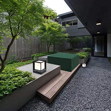 STZYY Copertura per mobili da Giardino, Tavolo da Patio e Copertura per Sedia a cubo Anti-nevischio, Resistente all'Acqua per Esterni Anti-UV, Orlo Regolabile, Verde, 330x190x90cm