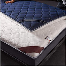 SXZHSM Materassi Letto Futon Materasso Futon Matrimoniale Pieghevole Giapponese Tradizionale Futon Tatami Ultra Morbido per Massaggi Esercizi di Yoga Campeggio Hotel,Blue-0.9 * 1.9m(2.9 * 6.2ft)