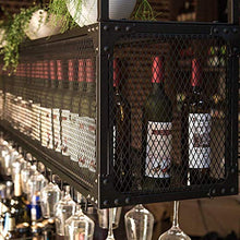 Organizzare Cucina Bar Bancone Calici Portaoggetti Industriale Capovolto Soffitto Giù Portabottiglie Vino Rosso Multifunzione Decorazione Applicazione 80/100/120 cm/l Cantine Club