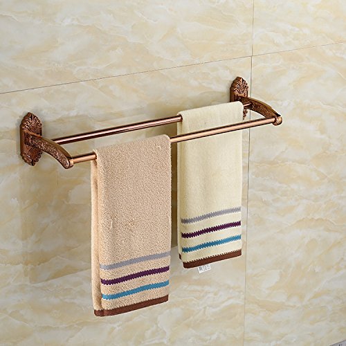 MBYW Moderno Minimalista portasciugamani portasciugamani da Bagno portasciugamani in Acciaio Inox Antico Doppio portasciugamani Porta Asciugamani Bagno Rack Retro Hardware Pendente Asciugamano Bar