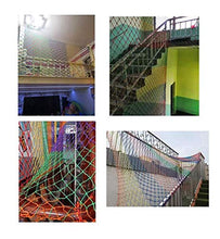 WEIFAN Rete di Sicurezza per Bambini, telai per Arrampicata di Protezione Scala per Bambini Balcone Protezione anticaduta per Interni Rete Intrecciata in Corda di Nylon Colorata