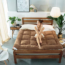Materassi futon, Tappetino per futon Pieghevole in Peluche da 10 cm, Tappetino Doppio per dormitorio per Studenti,A,180 * 200cm/71 * 79inch