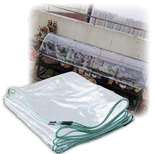 Telo MYAN Impermeabile, Telone Protezione per Esterno Pianta Copertina Robusto PVC con Occhielli Facile da Installare Chiaro Telone per All'aperto Gazebo (Size : 3M X 4M)