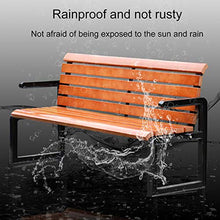 Outdoor Furniture Panchina da Giardino panchina da Giardino, panchine Decorative per scuole comunitarie in Cortile con braccioli e schienali, panchine in Legno massello Resistenti alle intemperie