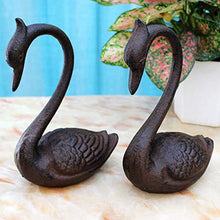 Generic Brands Giardino di casa Creativo Cigno in Ferro Display Camera da Letto Soggiorno Mobile TV Decorazione Armadietto del Vino Decorazione Artigianato, 2PCS-15 * 8.5 * 20cm