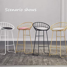 LWW Sgabelli, Cucina e Colazione Sgabello Dining Chair Contatore Bar Bar Sgabello Alto Trucco Sgabelli Contemporanea Nordic Imbottiti,Gold-2,70 cm