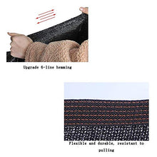 HTL durevole 12-Pin parasole Net, addensato panno ombreggiante, utilizzato per isolamento termico protezione solare per davanzale, tetto, piscina. il tasso di ombreggiatura è 90%, nero, 5M* 15M