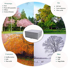Mutmi Spiwfm Cover per mobili da Giardino, Protezione Rettangolare, UV, Impermeabile, Custodia Protettiva per la respiratorio Oxford, Festa Invernale, tavoli da Giardino Tarpaulin, Set di Mobil.