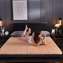 Yamyannie-Home Materasso Pad Ultra Molle del Materasso Pad |Poliestere (Colore : Arancia, Dimensione : 120x200cm)