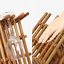 LHQ-HQ Legno for Il Vino Rack - cremagliera del Vino/Cantina/Storage-Free Standing, No Assembly Required, in Grado Bottiglia Top Wine Bagagli Slot for 5 Bottiglie di Vetro 3Wine Rack Hanging Cup H