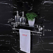 MJMJ Portasciugamano Portasciugamani Mensola per Bagno Mensola per Doccia in Acciaio Inox 304 Mensola Angolare in Vetro Mensola per Doccia da Bagno Portaoggetti per Organizer con Portasciugamani
