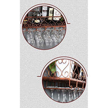 LWW Wine Rack, supporto di vetro di vino/appeso a parete/creativo Ferro Battuto Wall Hanging Cup Holder Rack Wine Glass,150 35 cm *