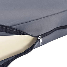 [neu.haus] Cuscino per Mobili di Pallett con Fodera 120 x 80 x 10 cm Spugna con Rivestimento Uso Interno e Esterno Grigio Scuro