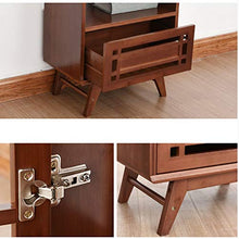 Comodini Modern Bamboo Comodino Camera da Letto Comodino a Due Livelli Armadio di immagazzinaggio Aperto Comodino Gabinetto Governo di immagazzinaggio Comodini Letto (Dimensione : L)