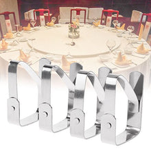 Faguo 4Pcs Tovaglia Clip Coprivaso Portautensili a Molla con Supporto a Molla Strumento in Acciaio Inossidabile