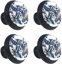 Watercolor Sea Turtle Pomelli per Porta Set di 4 Pomelli per Mobili Manopole per Cassetti Cucina Armadio Vetro