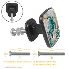 Tartaruga retrò 4 PCS Pomelli per Porta, Pomolo per Mobile, Pomelli per Mobili con Viti, Maniglia per Armadietto, Pomelli per Porta, Pomelli per Cassetti per Porta, Armadio, Cassetto e Credenza