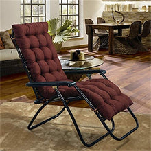 eewopjkj Cuscino per Lettino Prendisole Supporto per Schienale Alto Addensare Cuscino per Sedia Relax Extra-Large Cuscino reclinabile Cuscini per Sedia a Dondolo Cuscini da Giardino-Marrone 48x155 c