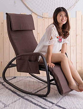 ZHANGYY Sedie a Sdraio per Patio Sedia a Sdraio, Sedia a Dondolo per Balcone Sedia per Siesta per Adulti Sedia per Anziani per la Pausa Pranzo Sedia a Sdraio Regolabile Multi-Range Durevole