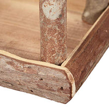 Relaxdays Mangiatoie per Uccelli, Casette in Legno Dispenser di Mangime da Esterno, Decorazione da Giardino, Marrone