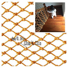 WaiMin Campo da giuoco decorativo della rete della corda della rete di anticorruzione della rete di nylon della corda di sicurezza dei bambini della rete decorativa gialla della corda dei bambini WaiM