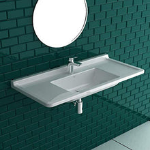 Duravit Starck 3 - Lavabo per mobili, larghezza 105 cm, con 1 foro per rubinetto, con protezione contro troppopieno, lavabo, lavabo, con materiale di fissaggio per montaggio a parete