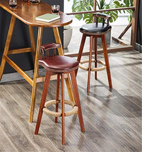 Home Bar Furniture AYQ- Retro Sedia, con Schienale in Legno Sedia Girevole Bookstore Cafe Bevande Shop possibilità Sgabello di Uso della casa Multifunzionale Dining Chair Sedia da Reception
