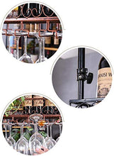 GAXQFEI Cremagliera da Cucina in Vetro per Vino Portabicchiere in Vetro Appeso, Armadio Inferiore ad Alto Contenitore, Rack Classico, Bar Cucina Champagne Rack per Goblet, ad Altezza Regolabile-Whit