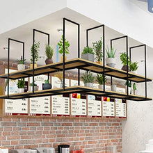 ZYLZL Portabottiglie, Bar, Ristorante, Sospeso, Portabicchieri, Scaffale in Legno, Mensole Sospese Sospese a 1 Strato, Decorazione per Vino o Fiori,60X30X80 cm,60X30X80 cm