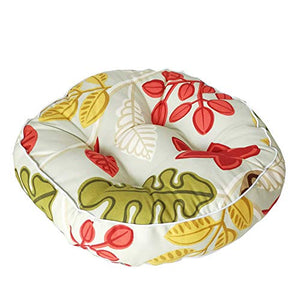 Morbuy Cuscini per Sedia Piazza/Forma Rotonda, 100% Cotone Spessa Comoda Seduta Traspirante Cuscino per Pavimento per Interno ed Esterno mobili e Arredamento da Giardino (50 * 50,Pianta 2)