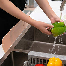UPKOCH Cucina antispruzzo lavello a Scomparsa lavapiatti Lavaggio Antiscivolo Bordo deflettore Schermo Splatter Attrezzi Domestici con Ventosa in Dotazione (Rosa)