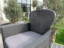 Maury's Salotto da Giardino Akita 3pz Antracite con Cuscini … (Antracite)