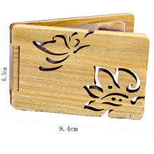 WM Specchio Il Trucco dello Sperma, Specchio Pieghevole di Sandalo Verde, Piccolo Specchio di Legno di Sandalo, Specchio Piccolo di Legno Portatile mirror-10.20