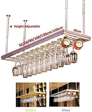 Yxsd Wine lovers mobili da bar e soffitto montato appeso Stemware vino rack rack in metallo vino bicchiere organizzatore rack porta calice vino argento bar sala da pranzo mobili