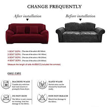 Copridivano Universale,Copertura Elastica Del Divano Per Soggiorno Motivo Floreale Rosso Spandex Poltrona Copertina Del Divano Floreale Stampato Copertina Del Divano 1/2/3/4 Posti, 3,Sedile 190,230Cm