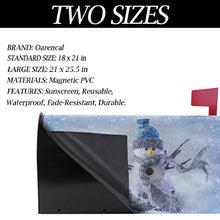 Inverno pupazzo di neve fiocco di neve casella postale copre giardino magnetico decorazione casa dimensioni standard 53,3 cm x 45,7 cm