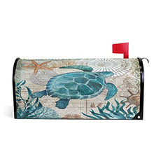 Tartaruga marina cassetta postale copertura magnetica grande casella postale avvolge giardino cortile decorazione casa dimensioni 64,8 cm x 53,3 cm