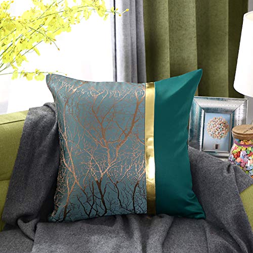 UG1 Cuscini all'aperto per mobili da Giardino, Cuscini in Stile Europeo, all'aperto Decorativo Copricuscino per Divano Letto Auto con Cuscino, 18 * 18inch / 45 * 45cm,Verde