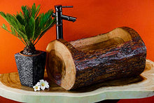 Kinaree Lavabo in legno di acacia – Lavabo in legno massiccio – 50 cm spazio per bagno o WC per gli ospiti