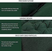 JHuanic - Cuscino per panca da giardino, per esterni, per schienale interno, cuscino per sedia a dondolo, lavabile, per 2-3 posti, 150 x 100 x 10 cm, colore: Verde