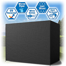 Stronghigheu 3 posti altalena copertura impermeabile traspirante tessuto Oxford nero 170 X 125 X 220 cm