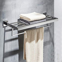 Kelelife Portasciugamani da Parete, Mensola del Bagno con Barre, Cromo Lucido